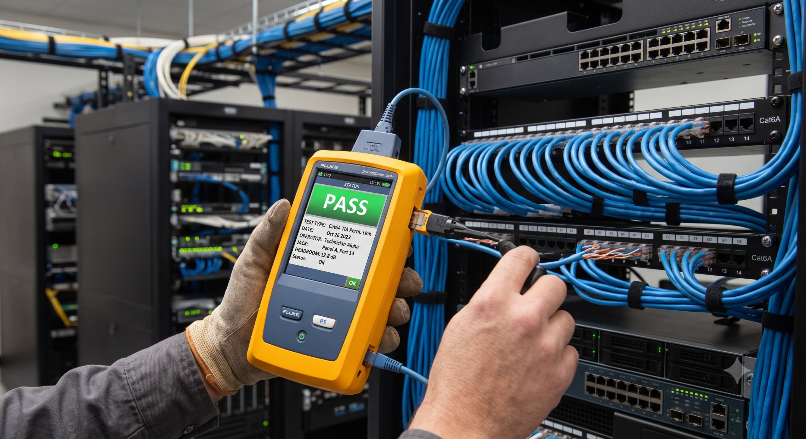 network cabling pass network cabling pass